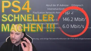 Playstation 4 in nur einer Minute schneller machen - Download verbessern - Tutorial Deutsch