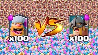 ДРОВОСЕК ПРОТИВ ЭЛИТНЫХ ВАРВАРОВ |100 на 100| CLASH ROYALE СУПЕР ЧЕЛЕНДЖ