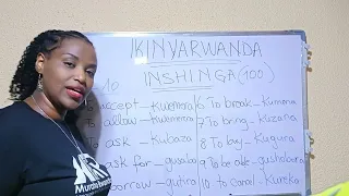 100 verbs in Kinyarwanda part 1: a must check list for all learners! let's start with 1-10