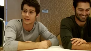 SDCC 2013 - Teen Wolf Press Room - Dylan O'Brien and Tyler Hoechlin