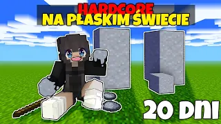 SPEEDRUNNER VS 20 DNI MINECRAFT PŁASKI ŚWIAT HARDCORE!