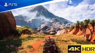 UNCHARTED 4 REMASTERED - AWESOME MADAGASCAR CAR CHASE MISSION [ULTRA HD]