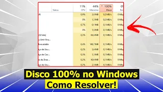 Disco 100% Como Resolver no Windows 10 (Solução)