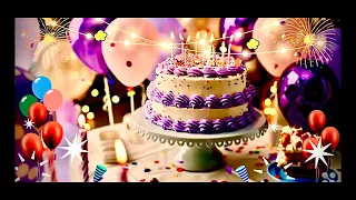 Happy Birthday 🎂 Purple Love ❤️ Bestie Friend Sister 👩 Special Day Countdown Fun 🤩 Party 🎉