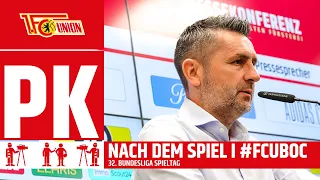 "2 verschiedene Halbzeiten" | Pressekonferenz | 1. FC Union Berlin