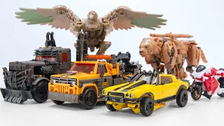 Transformers TF7 ROTB Bumblebee Scourge Arcee Airazor Battletrap Cheetor Vehicles Beast Robot Toys