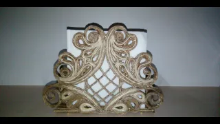 Салфетница из джута,своими руками.DIY/Napkin holder made of jute, with your own hands.