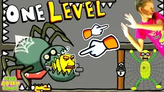 ПОБЕГ ИЗ ТЮРЬМЫ в Игре One LEVEL 2 #8 СТИКМАН Stickman Escape Prison! Детский ЛеТсплей Папа Дочка