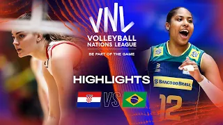 🇭🇷 CRO vs. 🇧🇷 BRA - Highlights Week 1 | Women's VNL 2023