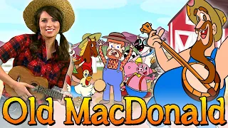 Old MacDonald Had a Farm + More 🎶  COOL SCHOOL Nursery Rhymes and Songs for Kids