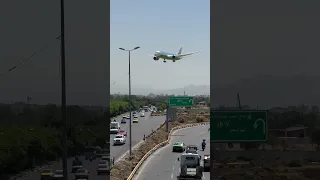 Uzbekistan Government Boeing 787-8 Dreamliner approaching to Mehrabad Airport. #shorts