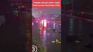 Strong storms hit Northeast Ohio: 10 people rescued from vehicles in Lakewood after I-90 floods