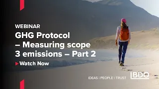 Webinar | GHG Protocol - Measuring scope 3 emissions - Part 2