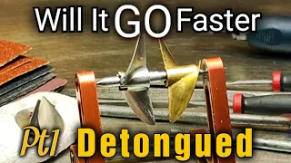 Detounge, Balance, & Sharpen Tfl or Proboat Propeller - Before & After Prop Testing Pt1