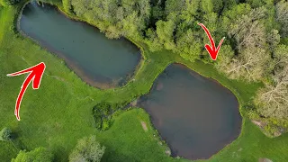 Fishing TINY FARM PONDS For BIG BASS!