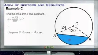 Calculating Areas of Sectors and Segments: Examples (Basic Geometry Concepts)