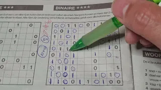 (#8640) Saturday. Binary01 Sudoku puzzle. Bonus Extra edition. 06-01-2024 Extra part 3 of 4