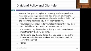 Session 23: Dividends and Potential Dividends