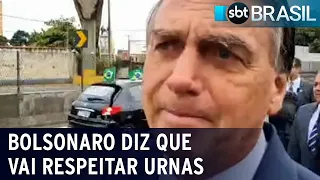 Bolsonaro diz que vai respeitar resultado das urnas, se não for eleito | SBT Brasil (20/08/22)