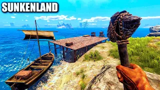 New Update Day One Waterworld Survival | Sunkenland Gameplay