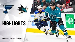 NHL Highlights | Blues @ Sharks 12/21/19