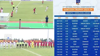 77th Notional football Championship for Santosh trophy 2023 /24group.D.Chandigarh(0)V/S Railway. (2)