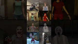 Evil Nun 2 Vs Crazy Wife Vs Bloody Mary Vs Hide And Seek Vs Scary Doll #shorts