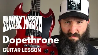 Electric Wizard Guitar Lesson w/ TAB - Dopethrone - B Standard Tuning