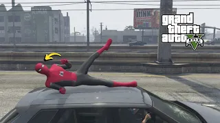 GTA V - Spider-Man FAIL stunts Compilation - Ragdolls #40