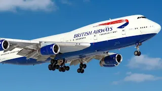 Microsoft Flight Simulator 2020 - Boeing 747-8 landing at London Heathrow. British Airways.