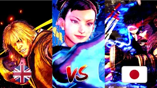 ENGLISH vs JAPANESE Voice Comparison - Street Fighter 6