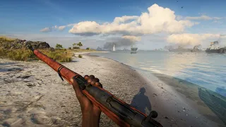 Battlefield V Wake Island Beach Tour 4K