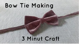 How to make bow tie in 3 minuts| life hack #diy 3 minut craft