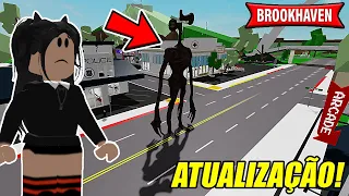 ATAQUE DE SIREN HEAD AGORA NA CIDADE DO BROOKHAVEN RP (ROBLOX)