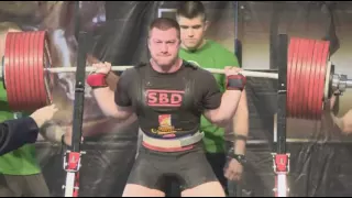 Belkin Yuriy - Squat 440 kg @ single ply (2nd attempt)