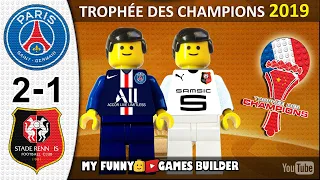 Paris Saint-Germain PSG vs Rennes 2-1 • Trophée des champions 2019 🏆 All Goals LEGO Football France