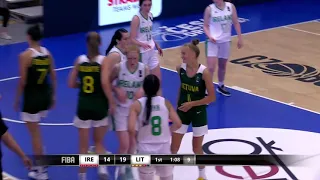 ⛹ Rusnė Augustinaitė #11 19pts, 6reb, 3ast vs Ireland U18, highlights 🇱🇹