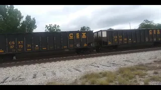 CSX Southbound Coal train Leads to Flomaton Alabama