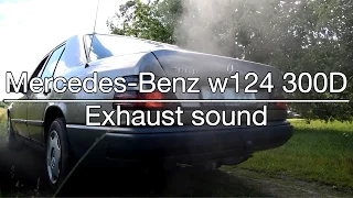 Mercedes-Benz w124 300D Exhaust Sound (OM603) (1080p)