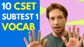 CSET Multiple Subjects Subtest 1 Vocabulary