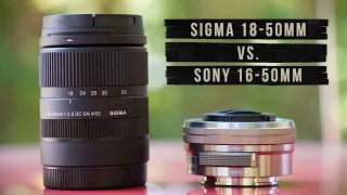 Sigma 18-50 mm 2.8 vs. Sony 16-50 mm 3.5-5.6 Kit Lens - Real World APS-C Lens Test