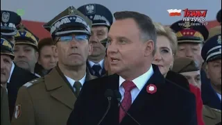 Centralne obchody Święta Niepodległości w Warszawie - przemówienie Prezydenta Andrzeja Dudy