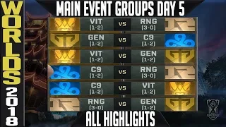 Worlds 2018 Day 5 Highlights ALL GAMES Main Event