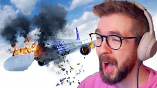 TRYING TO FLY A PLANE ON FIRE | Teardown