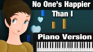 Piano Tutorial- No One's Happier Than I - Lyrics & Chords (MEDIUM)