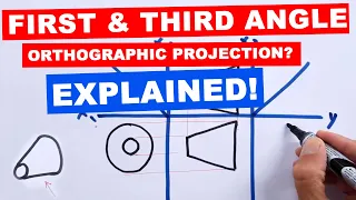 What's the difference between First Angle & Third Angle Orthographic Projection?