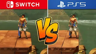 Prince of Persia The Lost Crown Graphics Comparison (Switch vs. PS5)