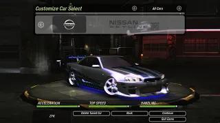 Building Brian's Skyline from 2 Fast 2 Furious Need For Speed Underground 2