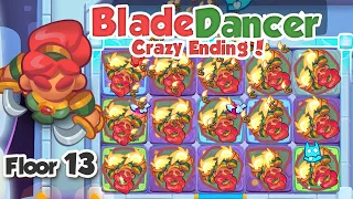 OMG, the ending is too WILD when Blade Dancer takes on floor 13 alone | COOP Rush Royale