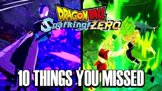 Pointing Stuff Out No One Noticed In Dragon Ball Sparking Zero Power Vs Speed Trailer